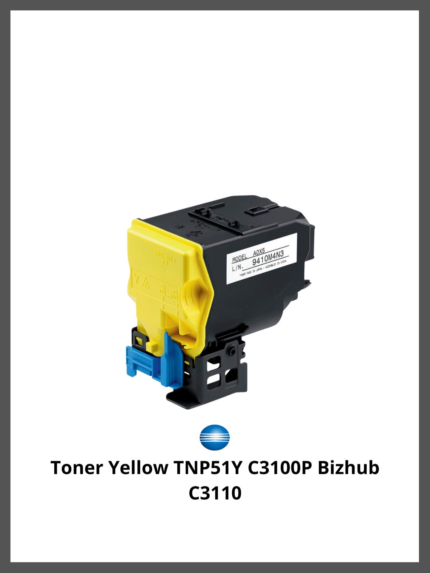 Design sans titre - 2026-05-18T033128.740 Toner Yellow TNP51Y C3100P Bizhub C3110 – Image 1