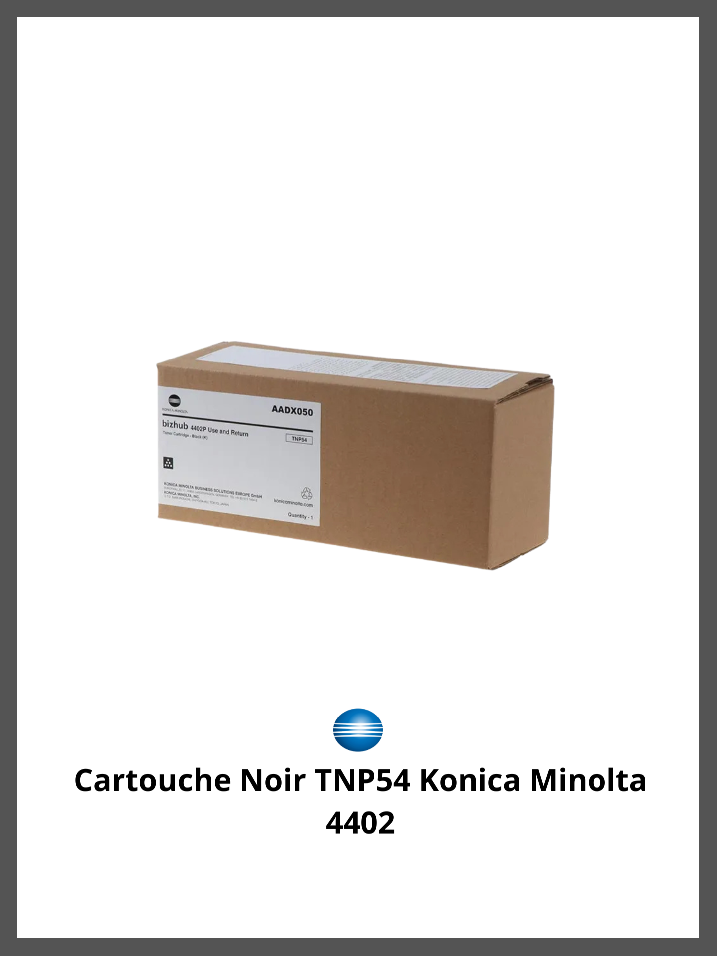 Design sans titre (87) Toner Noir TNP54 Bizhub 4402 – Image 1